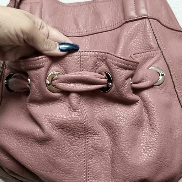 [LIKE NEW] B MAKOWSKY dusty rose pink leather purse - Picture 12 of 13